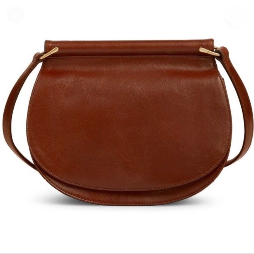 Vera Bradley Sidesaddle Leather Crossbody Bag